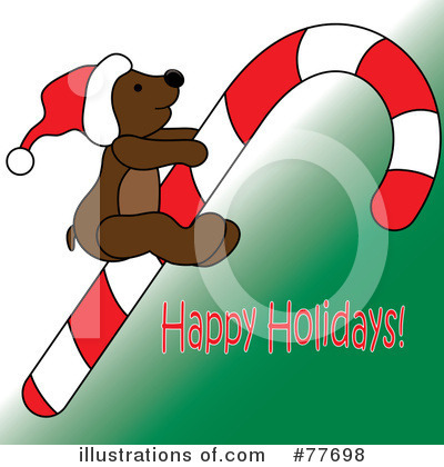 Royalty-Free (RF) Christmas Bear Clipart Illustration by Pams Clipart - Stock Sample #77698