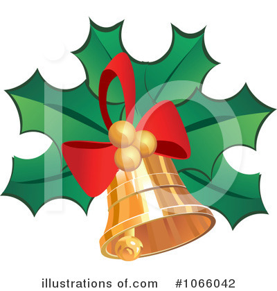 Royalty-Free (RF) Christmas Bell Clipart Illustration by Vector Tradition SM - Stock Sample #1066042