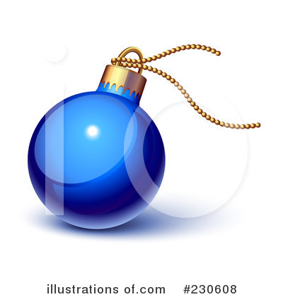 Royalty-Free (RF) Christmas Bulb Clipart Illustration by Oligo - Stock Sample #230608