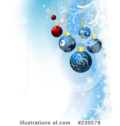 Royalty-Free (RF) Christmas Bulbs Clipart Illustration by KJ Pargeter - Stock Sample #230578