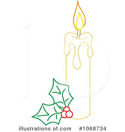 Christmas Candle Clipart #1068734 by Rosie Piter