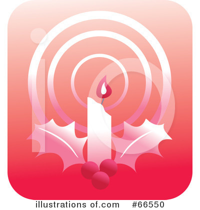 Royalty-Free (RF) Christmas Candle Clipart Illustration by Prawny - Stock Sample #66550