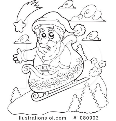 Royalty-Free (RF) Christmas Clipart Illustration by visekart - Stock Sample #1080903