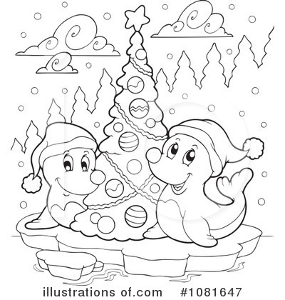 Royalty-Free (RF) Christmas Clipart Illustration by visekart - Stock Sample #1081647