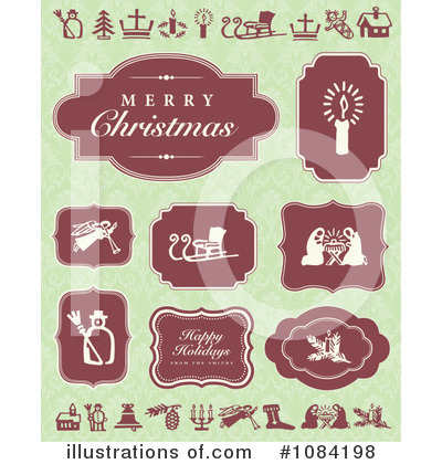 Merry Christmas Clipart #1084198 by BestVector