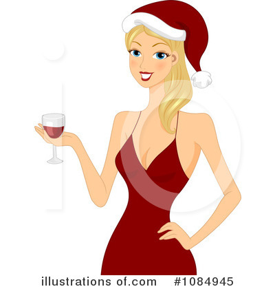 Christmas Woman Clipart #1084945 by BNP Design Studio