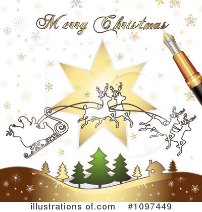 Royalty-Free (RF) Christmas Clipart Illustration by merlinul - Stock Sample #1097449