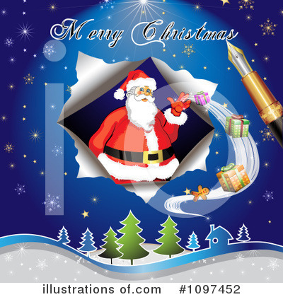 Royalty-Free (RF) Christmas Clipart Illustration by merlinul - Stock Sample #1097452