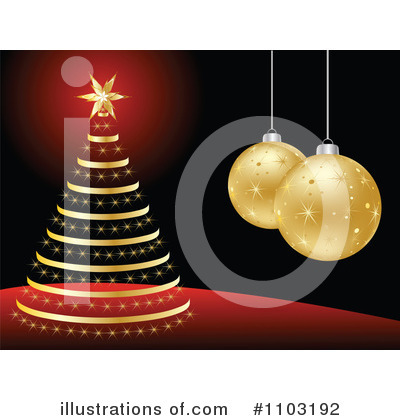 Christmas Tree Clipart #1103192 by Andrei Marincas