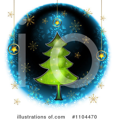 Christmas Tree Clipart #1104470 by merlinul