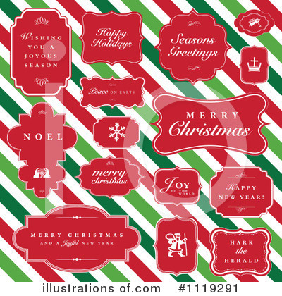 Merry Christmas Clipart #1119291 by BestVector
