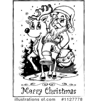 Royalty-Free (RF) Christmas Clipart Illustration by visekart - Stock Sample #1127778
