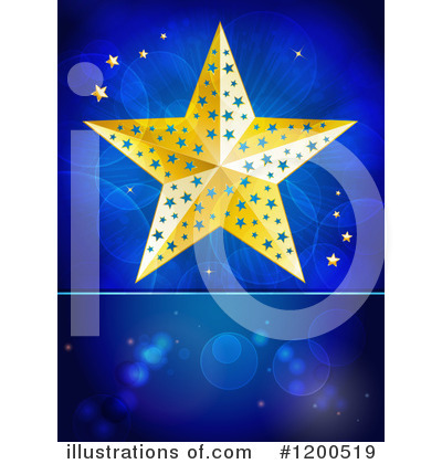 Golden Star Clipart #1200519 by elaineitalia