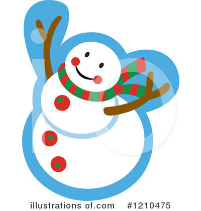 Snowman Clipart #1210475 by Cherie Reve