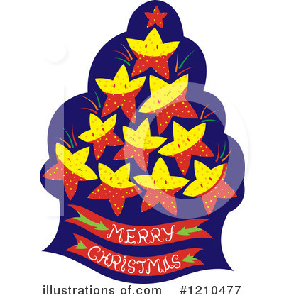 Christmas Tree Clipart #1210477 by Cherie Reve