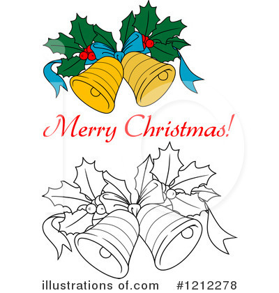 Christmas Bells Clipart #1212278 by Vector Tradition SM