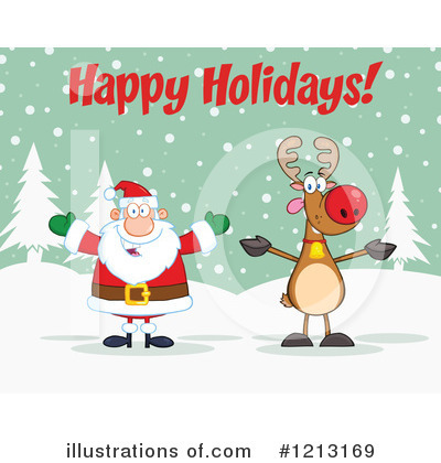 Royalty-Free (RF) Christmas Clipart Illustration by Hit Toon - Stock Sample #1213169