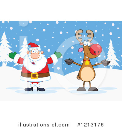 Royalty-Free (RF) Christmas Clipart Illustration by Hit Toon - Stock Sample #1213176