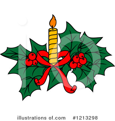 Christmas Candle Clipart #1213298 by Vector Tradition SM