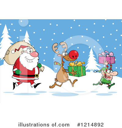 Royalty-Free (RF) Christmas Clipart Illustration by Hit Toon - Stock Sample #1214892