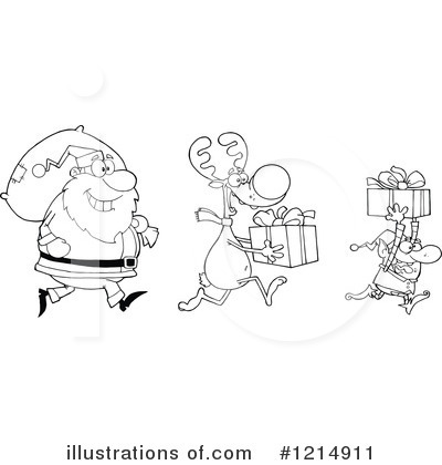 Royalty-Free (RF) Christmas Clipart Illustration by Hit Toon - Stock Sample #1214911