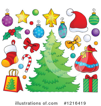 Royalty-Free (RF) Christmas Clipart Illustration by visekart - Stock Sample #1216419