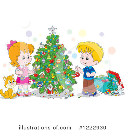 Christmas Tree Clipart #1222930 by Alex Bannykh