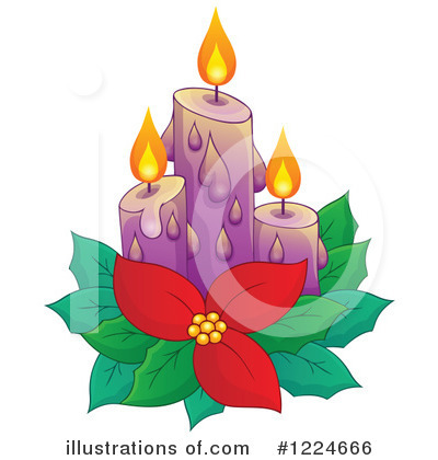 Christmas Candle Clipart #1224666 by visekart