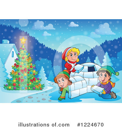 Royalty-Free (RF) Christmas Clipart Illustration by visekart - Stock Sample #1224670