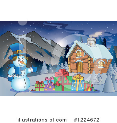 Royalty-Free (RF) Christmas Clipart Illustration by visekart - Stock Sample #1224672