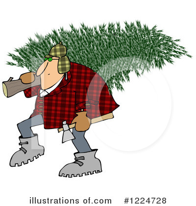 Royalty-Free (RF) Christmas Clipart Illustration by djart - Stock Sample #1224728