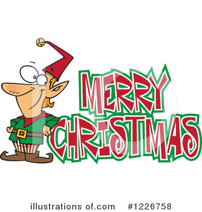 Christmas Greetings Clipart #1226758 by toonaday
