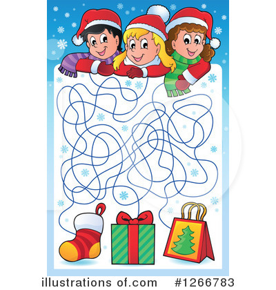 Royalty-Free (RF) Christmas Clipart Illustration by visekart - Stock Sample #1266783