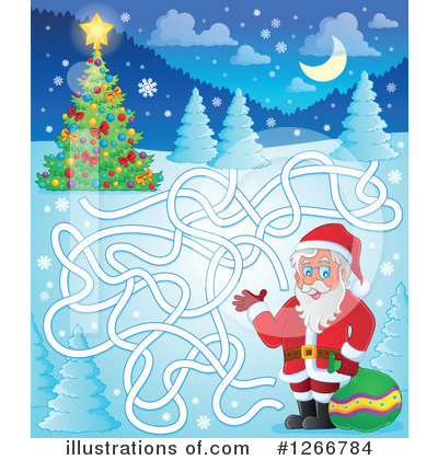 Royalty-Free (RF) Christmas Clipart Illustration by visekart - Stock Sample #1266784