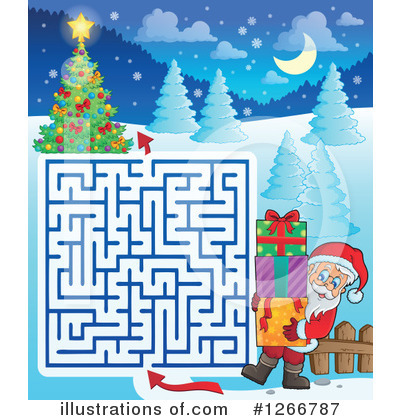 Royalty-Free (RF) Christmas Clipart Illustration by visekart - Stock Sample #1266787