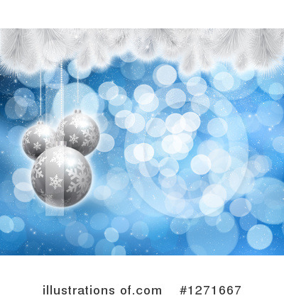 Christmas Ornaments Clipart #1271667 by KJ Pargeter