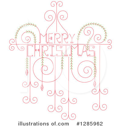 Christmas Greeting Clipart #1285962 by Cherie Reve