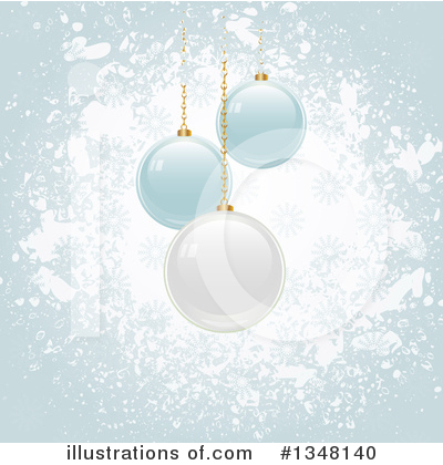 Christmas Bulbs Clipart #1348140 by elaineitalia