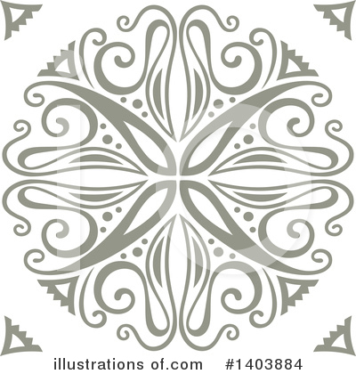 Snowflake Clipart #1403884 by Cherie Reve