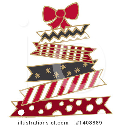 Christmas Tree Clipart #1403889 by Cherie Reve