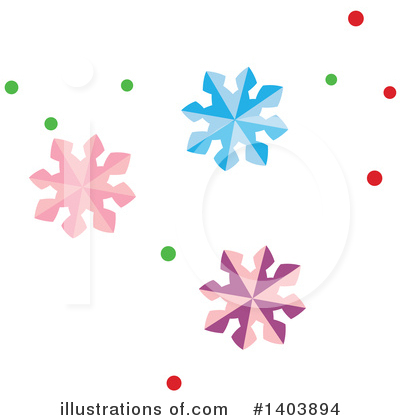 Snowflake Clipart #1403894 by Cherie Reve