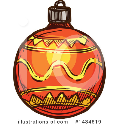 Christmas Ornaments Clipart #1434619 by Vector Tradition SM