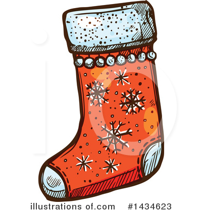 Christmas Stocking Clipart #1434623 by Vector Tradition SM