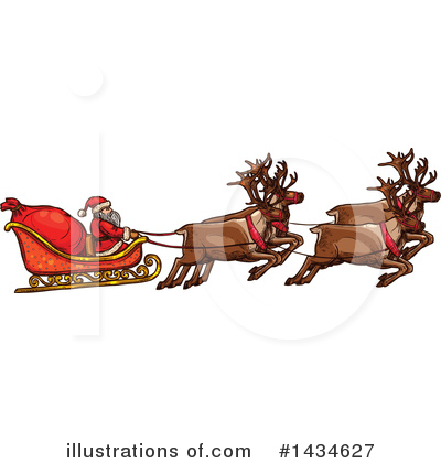 Reindeer Clipart #1434627 by Vector Tradition SM
