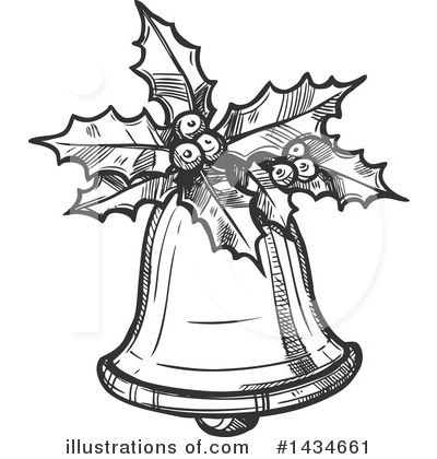 Christmas Bell Clipart #1434661 by Vector Tradition SM