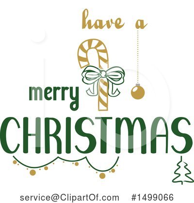 Christmas Greetings Clipart #1499066 by dero
