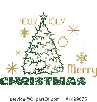 Christmas Greetings Clipart #1499075 by dero