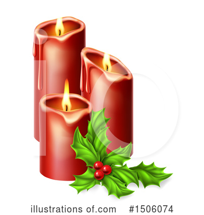 Christmas Candles Clipart #1506074 by AtStockIllustration