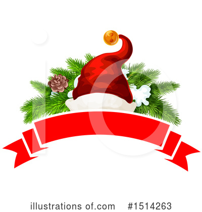 Santa Hat Clipart #1514263 by Vector Tradition SM