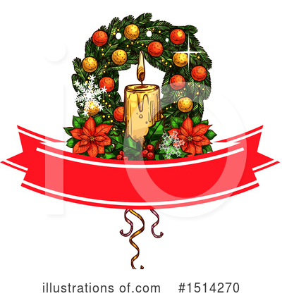 Christmas Candle Clipart #1514270 by Vector Tradition SM